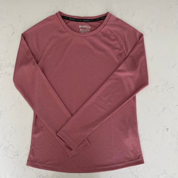 Mountain Warehouse Active ISOCOOL LS Crew Neck Poly UV Protection Top Rose Sz 2 - Picture 1 of 9